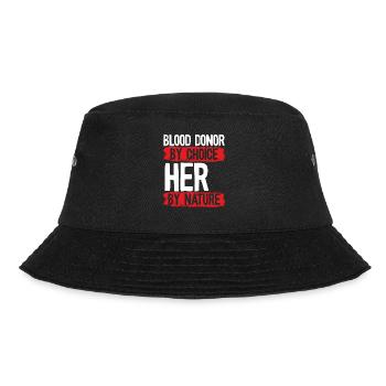 Blutspenderin Nach Wahl Her - Bucket Hat - Schwarz - Vorne - Lela (165cm)
