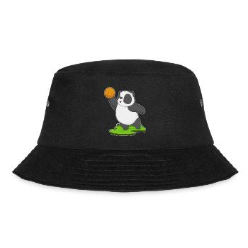 Panda Basketball Player Basketball - Bucket Hat - black - Front - Lela (165cm)