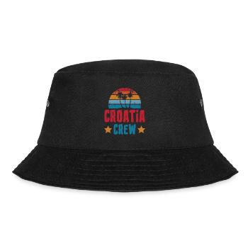 Croatia Crew - Bucket Hat - black - Front - Lela (165cm)