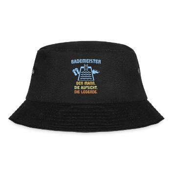Schwimmmeister Bademeister - Bucket Hat - Schwarz - Vorne - Lela (165cm)