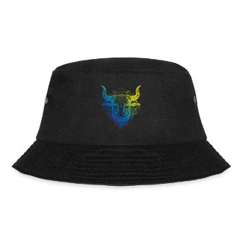 Bull Mandala Boho - Bucket Hat - black - Front - Lela (165cm)