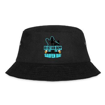 Junggesellenabschied Poltern Polterabend JGA - Bucket Hat - Schwarz - Vorne - Lela (165cm)
