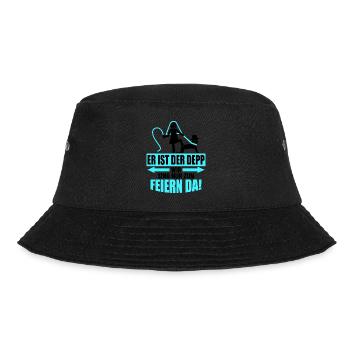 Junggesellenabschied Poltern Polterabend JGA - Bucket Hat - Schwarz - Vorne - Lela (165cm)