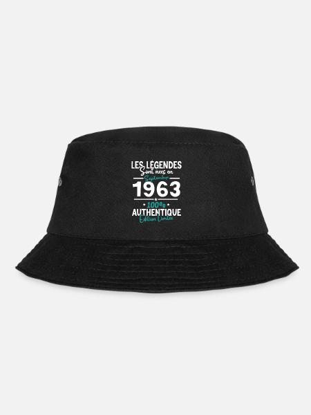 Cadeau Anniversaire septembre 1963 60 ans - Bob - noir