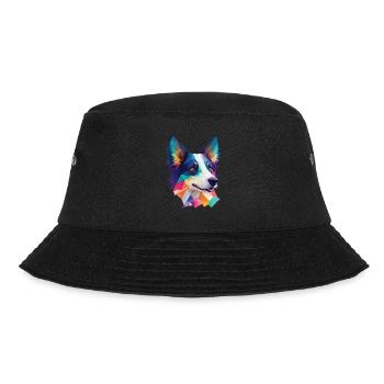 Border Collie Dog Dog Breed Collie Dog Design - Bucket Hat - black - Front - Lela (165cm)