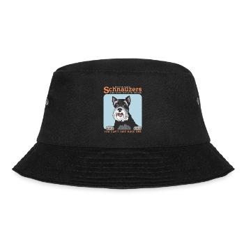 Zwergschnauzer Besitzer Schnauzer Hund Geschenk - Bucket Hat - Schwarz - Vorne - Lela (165cm)