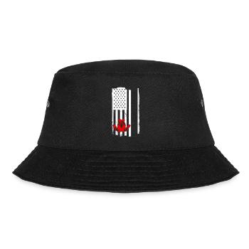Flag USA Horseshoe Pitching - Bucket Hat - Schwarz - Vorne - Lela (165cm)