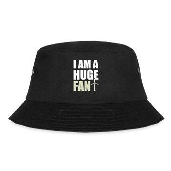 I Am A Huge Fan Wind Power Climate Protection Wind Energy - Bucket Hat - black - Front - Lela (165cm)