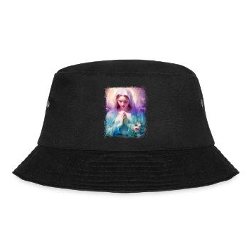 Heilige Maria Maria Madonna Mariana Jungfrau Maria Heilige - Bucket Hat - Schwarz - Vorne - Lela (165cm)