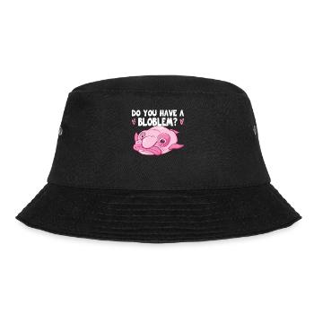 Costume de Blobfish - Visage de poisson Blob laid - - Bob - noir - Devant - Lela (165cm)