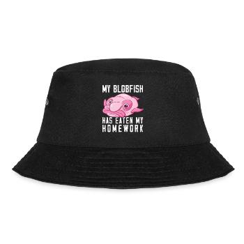 Costume de Blobfish - Visage de poisson Blob laid - - Bob - noir - Devant - Lela (165cm)