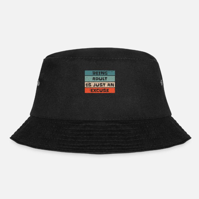 Schwarzer Humor - Bucket Hat - Schwarz