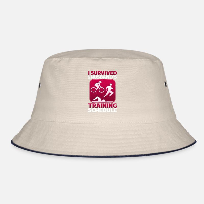 I Survived My Husband's Training Schedule 20 Bucket Hat