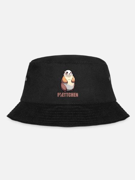 Fettchen Frettchen - Bucket Hat - Schwarz