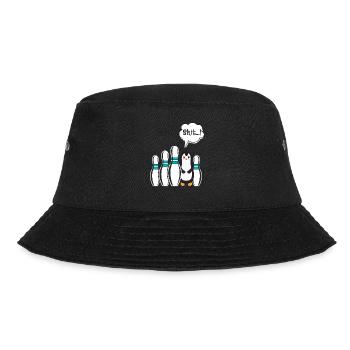 Bowling Funny Penguin Shit...! Bowling alley - Bucket Hat - black - Front - Lela (165cm)