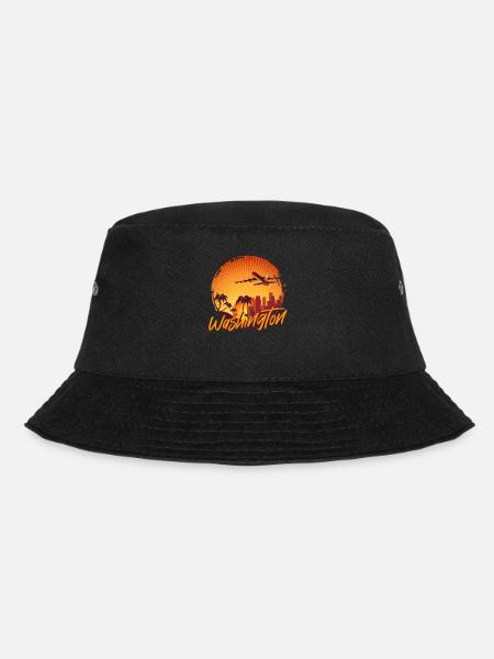 Washington - Bucket Hat - Schwarz