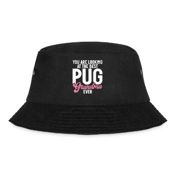Pug Gifts for Pug Lovers - Bucket Hat - black - Front - Lela (165cm)