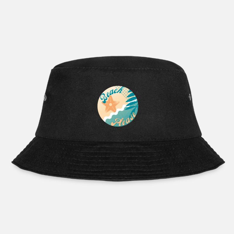 Strand bitte - Bucket Hat - Schwarz