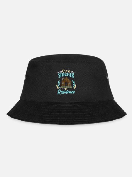 Cross Stitch Cross Stitcher In Residence Quilting - Bucket Hat - Schwarz