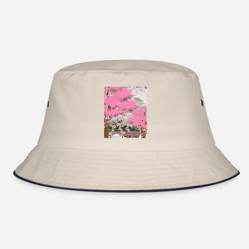 Japan Cherry Blossom Tree Gift Japanese Sakura Bucket Hat