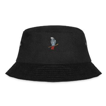 Grey Parrot I Parrot Motif for Bird Holder - Bucket Hat - black - Front - Lela (165cm)