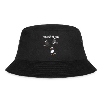 puffin puffin auke birds Lunde - Bucket Hat - black - Front - Lela (165cm)