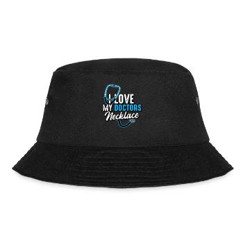 Doctor I Love My Doctor s Necklace - Bucket Hat - black - Front - Lela (165cm)