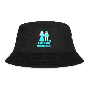 Junggesellenabschied Poltern Polterabend JGA - Bucket Hat - Schwarz - Vorne - Lela (165cm)