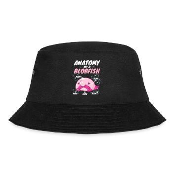 Costume de Blobfish - Visage de poisson Blob laid - - Bob - noir - Devant - Lela (165cm)