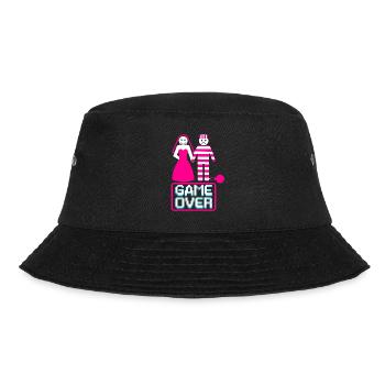 Junggesellenabschied Poltern Polterabend JGA - Bucket Hat - Schwarz - Vorne - Lela (165cm)