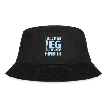 I've lost my leg and I can't - Bucket Hat - black - Front - Lela (165cm)