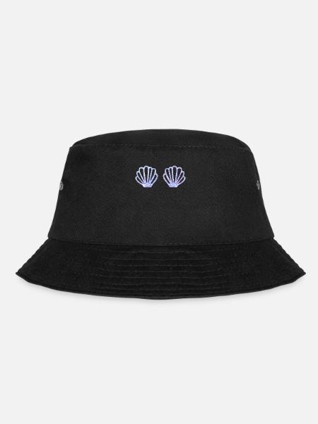 Meerjungfrau Lovers Funny Halloween Muscheln Meer - Bucket Hat - Schwarz