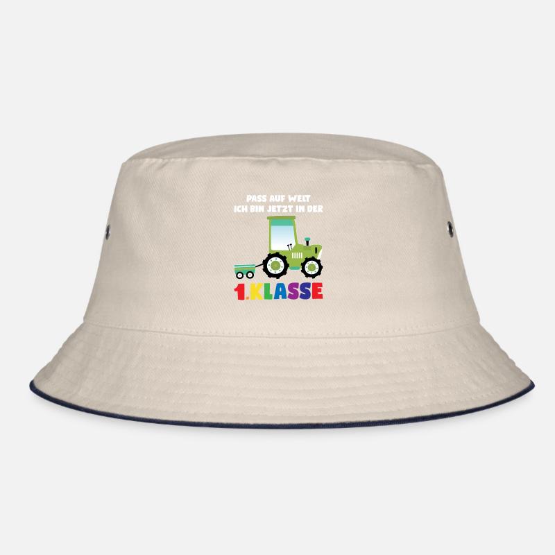 1.Klasse Traktor Erstklässler Geschenk Bucket Hat