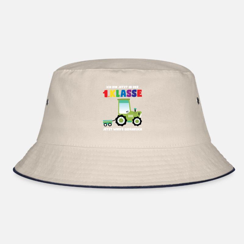 1.Klasse Traktor Einschulung Geschenk Bucket Hat