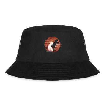 Kakadu Dinosaurier Fan Papagei Kakadus - Bucket Hat - Schwarz - Vorne - Lela (165cm)