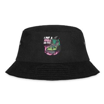 Hexe Halloween Kostüm I Put A Spell On You - Bucket Hat - Schwarz - Vorne - Lela (165cm)
