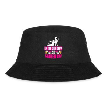 Junggesellenabschied Poltern Polterabend JGA - Bucket Hat - Schwarz - Vorne - Lela (165cm)
