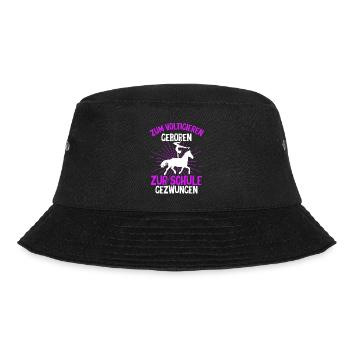 Voltigieren Reiten Pferd Spruch Reiterin Reiterhof - Bucket Hat - Schwarz - Vorne - Lela (165cm)