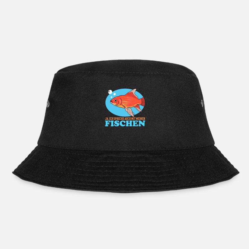 Aquarianer Aquarium Aquaristik Zierfisch Geschenk - Bucket Hat - Schwarz