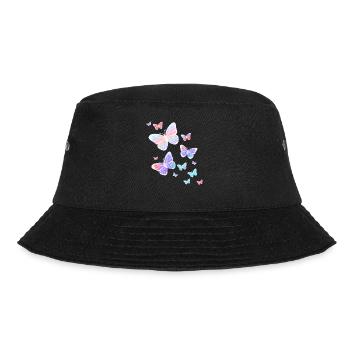 Butterfly Butterflies Butterfly Nature - Bucket Hat - black - Front - Lela (165cm)