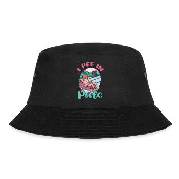 Ich Pinkle In Öffentlichen Pools Lustige - Bucket Hat - Schwarz - Vorne - Lela (165cm)