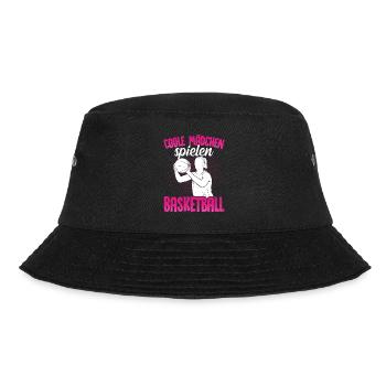 Coole Mädchen spielen Basketball - Bucket Hat - Schwarz - Vorne - Lela (165cm)