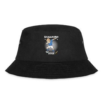 Lustige Schultüte Fußball Schulkind 2023 - Bucket Hat - Schwarz - Vorne - Lela (165cm)
