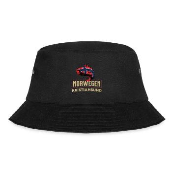 Angelurlaub Angeltour in Norwegen Kristiansund - Bucket Hat - Schwarz - Vorne - Lela (165cm)