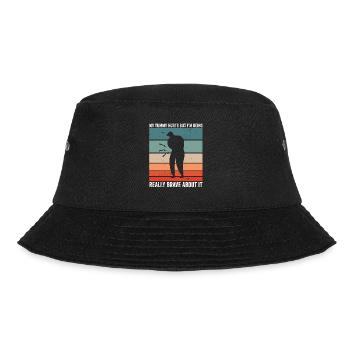 Funny Tummy Ache Survivor My Tummy Hurts Celiac - Bucket Hat - black - Front - Lela (165cm)