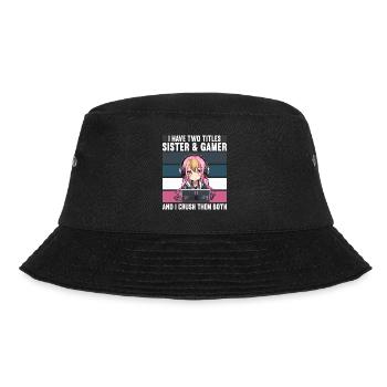 Gaming Console PC Gamer Girl Gamer Girl - Bucket Hat - black - Front - Lela (165cm)