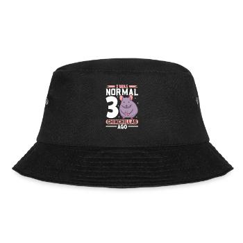 Chinchilla Liebhaber Geschenk Geschenkidee - Bucket Hat - Schwarz - Vorne - Lela (165cm)