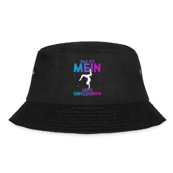 Das Ist Mein Handstand Shirt Trainer Sportverein T - Bucket Hat - Schwarz - Vorne - Lela (165cm)