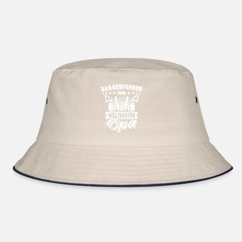 Baggerfuehrer Opa Baggerfahrer Grossvater Bucket Hat