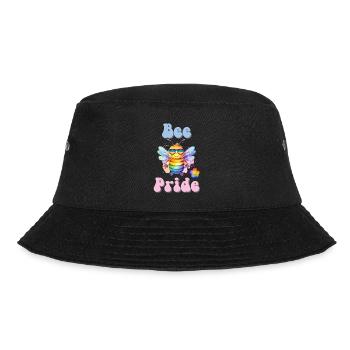 Lustige pride Biene Regenbogenfarben Sonnenbrille - Bucket Hat - Schwarz - Vorne - Lela (165cm)